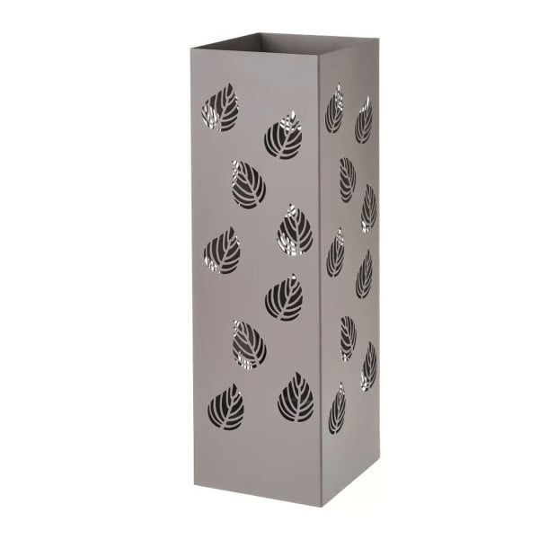 Stojak na parasole Liście metalowy szary 49 cm 989420