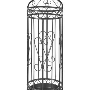 Stojak na parasole metalowy czarny 339734 Stojak na parasole metalowy czarny 339734