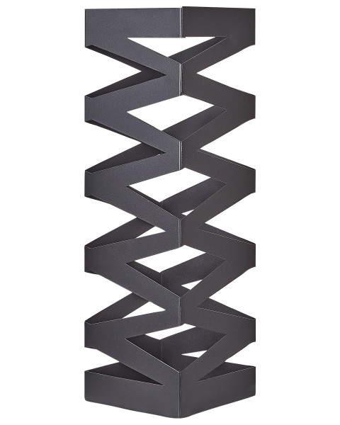 Stojak na parasole metalowy czarny 339735