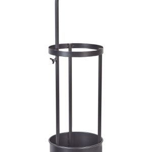 Stojak na parasole metalowy czarny 339732 Stojak na parasole metalowy czarny 339732