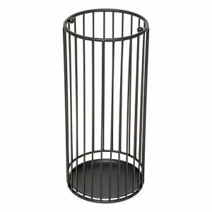 Stojak na parasole metty metalowy czarny w stylu loft 716105 Stojak na parasole metty metalowy czarny w stylu loft 716105