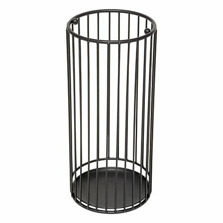 Stojak na parasole metty metalowy czarny w stylu loft 716105
