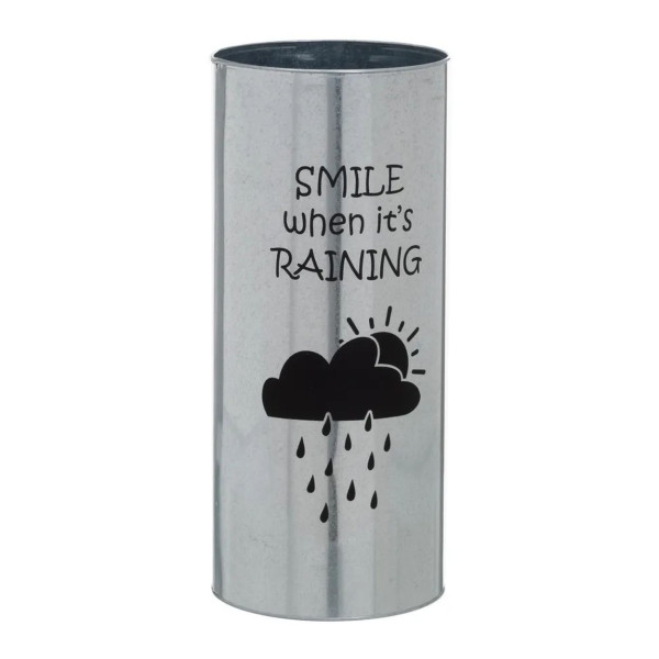 Stojak na parasole UMBRELLA galwanizowany srebrny 46 cm 989422