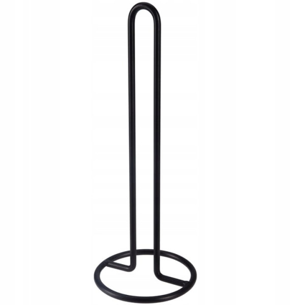 Stojak Na Ręcznik Papierowy Czarny Metalowy Uchwyt Na Rolkę Do Kuchni 33Cm 741538