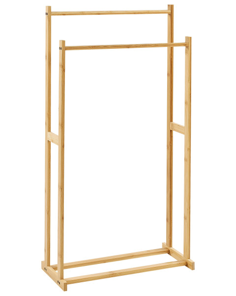 Stojak na ręczniki 85x45cm jasne drewno 302035