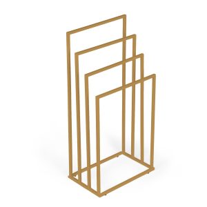 Stojak na ręczniki wolnostojący metalowy złoty ModernHome 1053611 Stojak na ręczniki wolnostojący metalowy złoty ModernHome 1053611