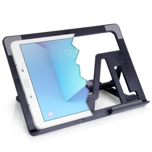 Stojak na tablet czarny regulowany 25x18x2 cm 197807 Stojak na tablet czarny regulowany 25x18x2 cm 197807