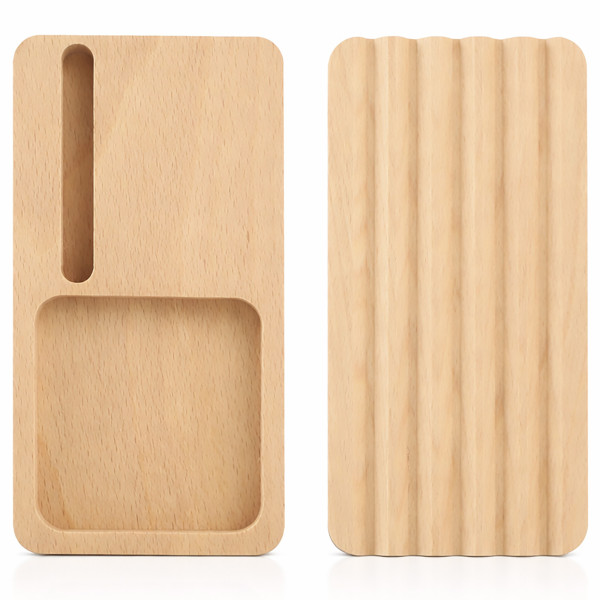 Stojak Na Telefon Organizer Drewniany Na Biurko 2W1 Naturalne Drewno 1004807