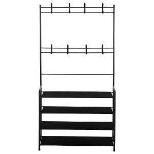 Stojak na ubrania, buty metalowy 150x80x25cm wieszak stojący 509115 Stojak na ubrania, buty metalowy 150x80x25cm wieszak stojący 509115