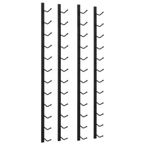 Stojak na wino Czarny Metal vidaXL 188634