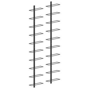 Stojak na wino Czarny Metal vidaXL 215980
