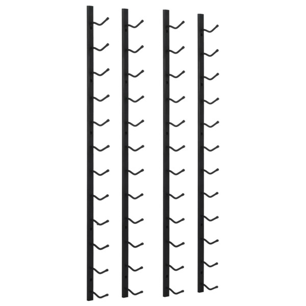Stojak na wino Czarny Metal vidaXL 188634