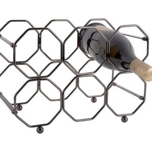 Stojak na wino HONEYCOMB, na 6 butelek, 31 x 22 x 16,5 cm 447837 Stojak na wino HONEYCOMB, na 6 butelek, 31 x 22 x 16,5 cm 447837