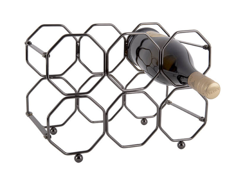 Stojak na wino HONEYCOMB, na 6 butelek, 31 x 22 x 16,5 cm 447837