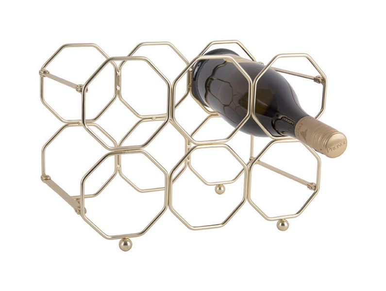 Stojak na wino HONEYCOMB, na 6 butelek, 31 x 22 x 16,5 cm 447833
