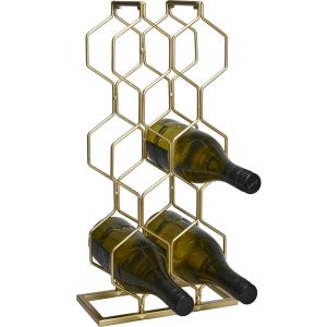 Stojak na wino metalowy, na 8 butelek, wys. 48 cm 80202 Stojak na wino metalowy, na 8 butelek, wys. 48 cm 80202