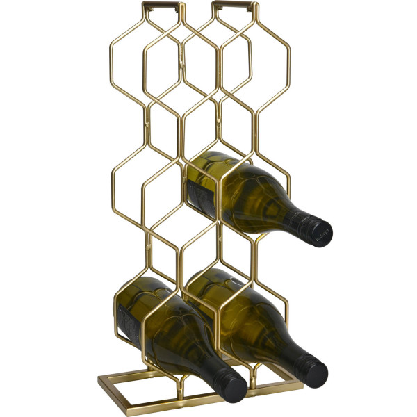 Stojak na wino metalowy, na 8 butelek, wys. 48 cm 80202
