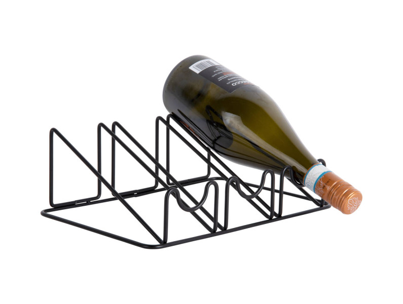 Stojak na wino WIRED, metalowy, 10 x 20 x 28 cm 447832