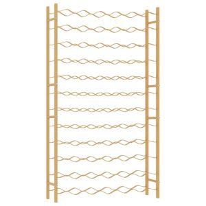 Stojak na wino Złoto Metal vidaXL 130995 Stojak na wino Złoto Metal vidaXL 130995