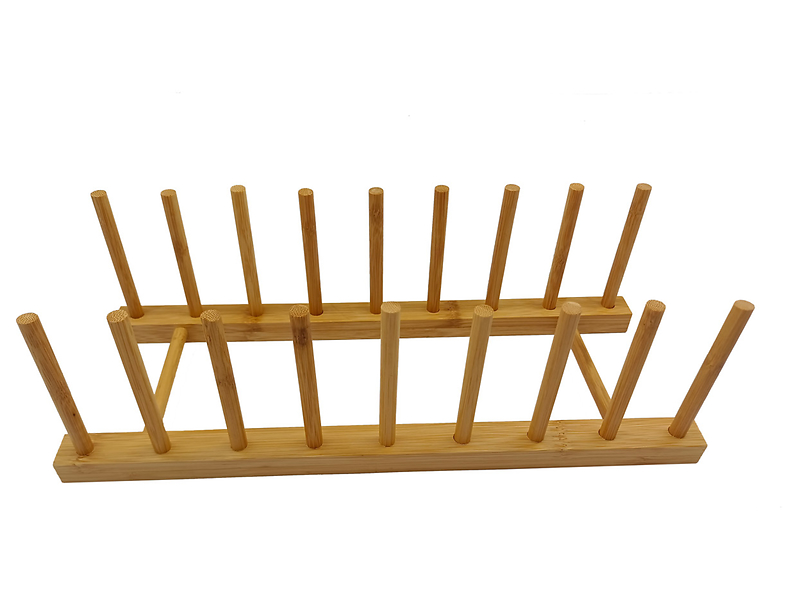 Stojak organizer na talerze Tao bambusowy 376601
