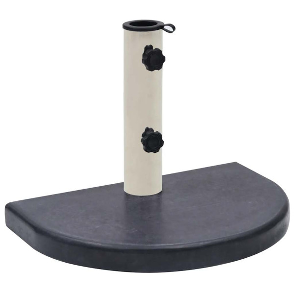 Stojak pod parasol Czarny Granit vidaXL 287555