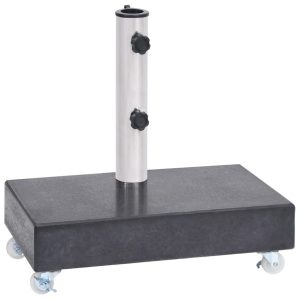 Stojak pod parasol Czarny Granit with wheels vidaXL 260797 Stojak pod parasol Czarny Granit with wheels vidaXL 260797