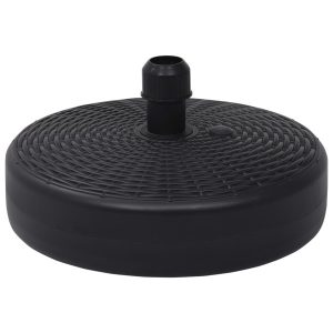 Stojak pod parasol Czarny Z tworzywa sztucznego vidaXL 287550 Stojak pod parasol Czarny Z tworzywa sztucznego vidaXL 287550