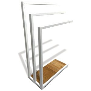 Stojak wieszak na ręczniki LOFT biały do łazienki 571130 Stojak wieszak na ręczniki LOFT biały do łazienki 571130
