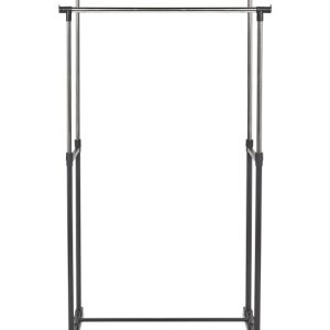 Stojak wieszak na ubrania czarny metalowy 339766 Stojak wieszak na ubrania czarny metalowy 339766