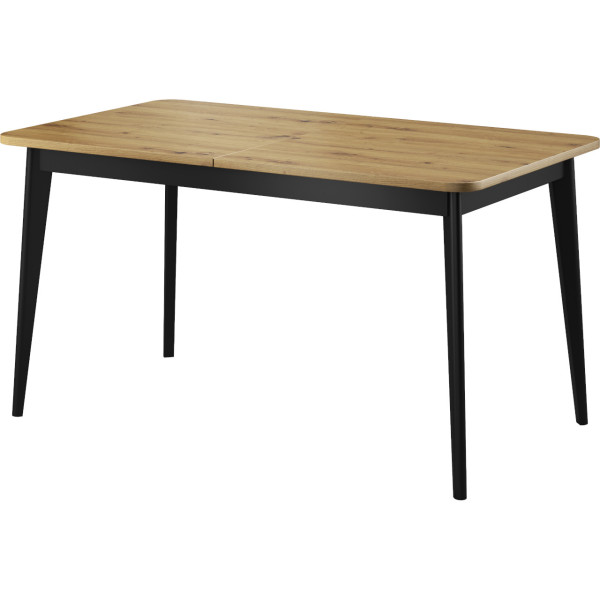 Stół 140x80 GROVE 10 dąb artisan / czarny 264331