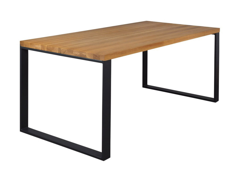 Stół 140x90 z litego drewna dębowego ANTON loft 385554