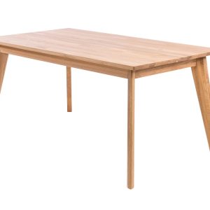 Stół 140×90+50 dębowy rozkładany z litego drewna GILBERT 223340 Stół 140×90+50 dębowy rozkładany z litego drewna GILBERT 223340