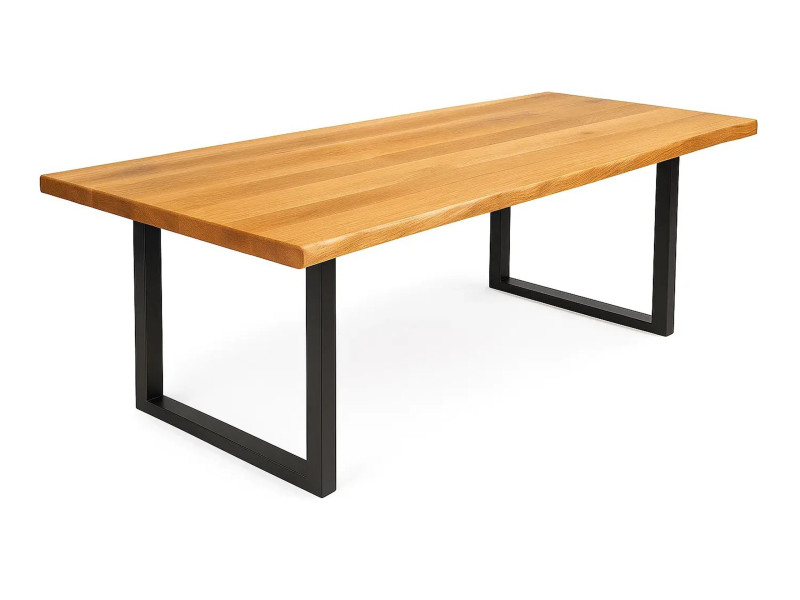 Stół 160x100 dębowy Weston z naturalnymi krawędziami, olej Pure 754425