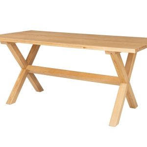 Stół 160×90 z drewna litego RETRO II, kolor dębowa 382127 Stół 160×90 z drewna litego RETRO II, kolor dębowa 382127