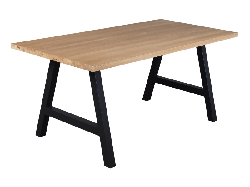 Stół 180x90 drewno z metalem KAWOLA, kolor dębowy 161119