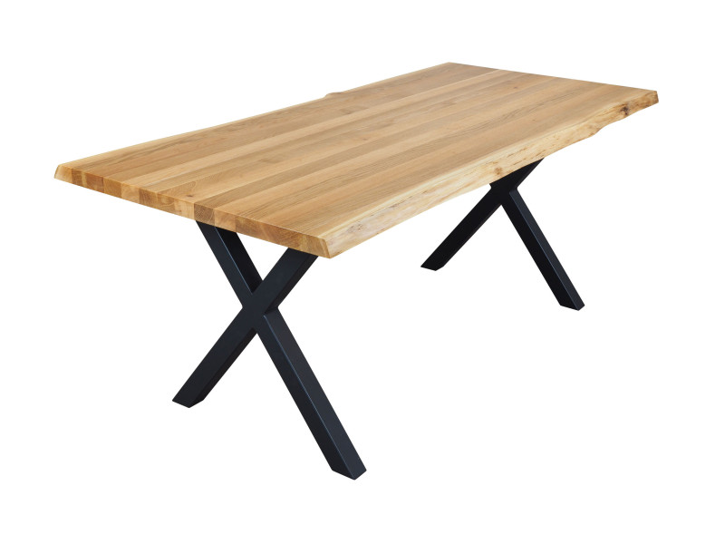 Stół 200x90 z drewna litego Natur z naturalną krawędzią 395427