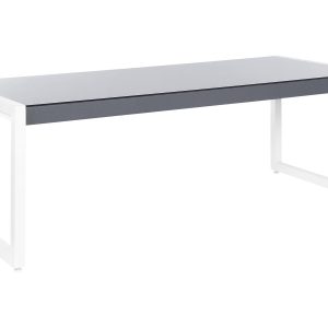 Stół 6 osób 210×90 aluminium szkło szary 66005 Stół 6 osób 210×90 aluminium szkło szary 66005