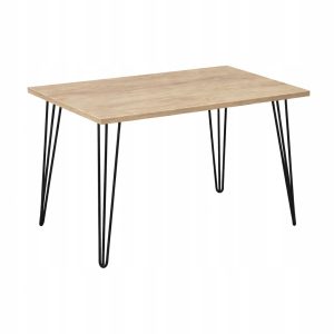 Stół 60x100cm Stolik Hairpin legs skośne Dąb Sonoma 1019777 Stół 60x100cm Stolik Hairpin legs skośne Dąb Sonoma 1019777