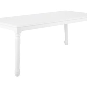 Stół 8os do jadalni biały 180x90cm retro 193955 Stół 8os do jadalni biały 180x90cm retro 193955