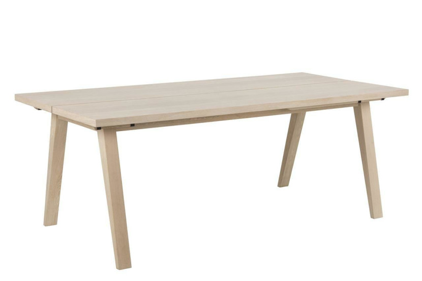STÓŁ A-line 200x95cm DĄB BIELONY fornir OLEJOWANY BLAT 327757