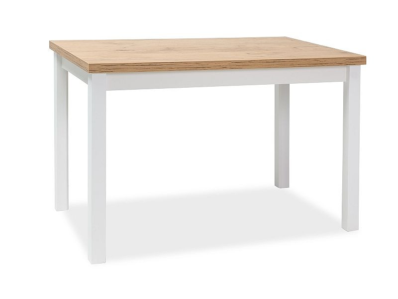 Stół ADAM 120x68 dąb lancelot/biały mat 991641