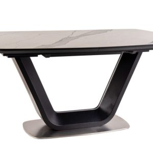 Stół ARMANI CERAMIC 160(220)x90 biały/czarny rozkładany 841043 Stół ARMANI CERAMIC 160(220)x90 biały/czarny rozkładany 841043