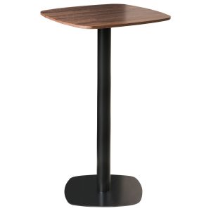 Stół barowy MORELLA Czarny/ ciemny brąz 60 cm 727702 Stół barowy MORELLA Czarny/ ciemny brąz 60 cm 727702