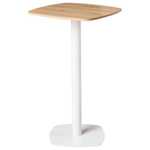 Stół barowy MORELLA Jasny brąz/ biały 60 cm 727697 Stół barowy MORELLA Jasny brąz/ biały 60 cm 727697