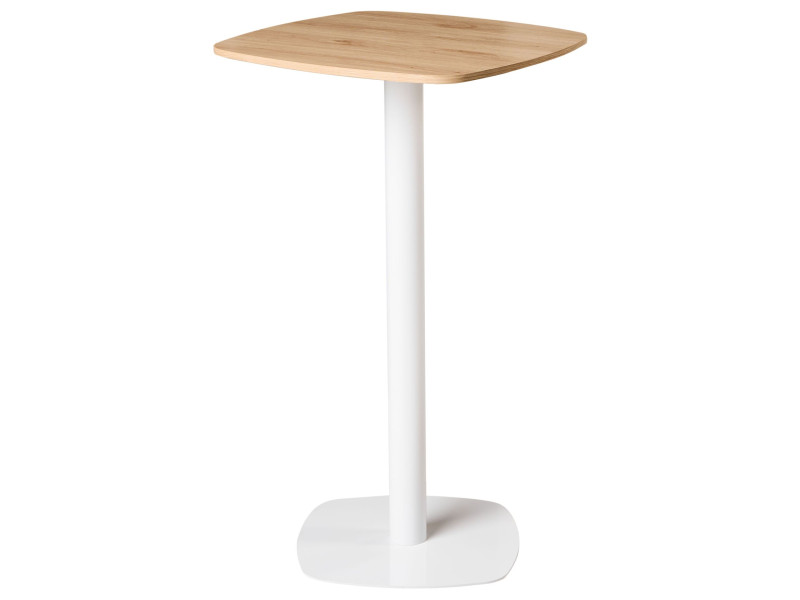 Stół barowy MORELLA Jasny brąz/ biały 60 cm 727697