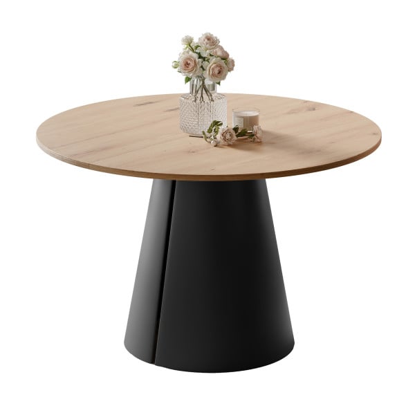 Stół BASE okrągły stół rozkładany 100 cm, nowoczesny design 1033455