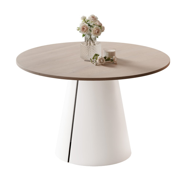 Stół BASE okrągły stół rozkładany 100 cm, nowoczesny design 1033457