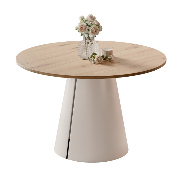 Stół BASE okrągły stół rozkładany 100 cm, nowoczesny design 1033465