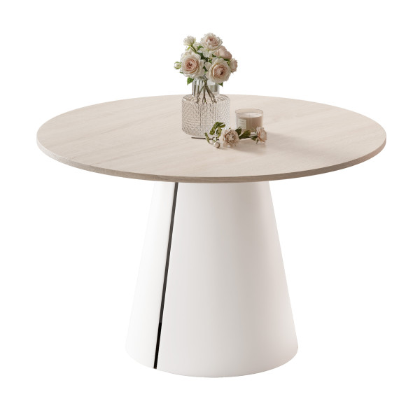 Stół BASE okrągły stół rozkładany 100 cm, nowoczesny design 1033468