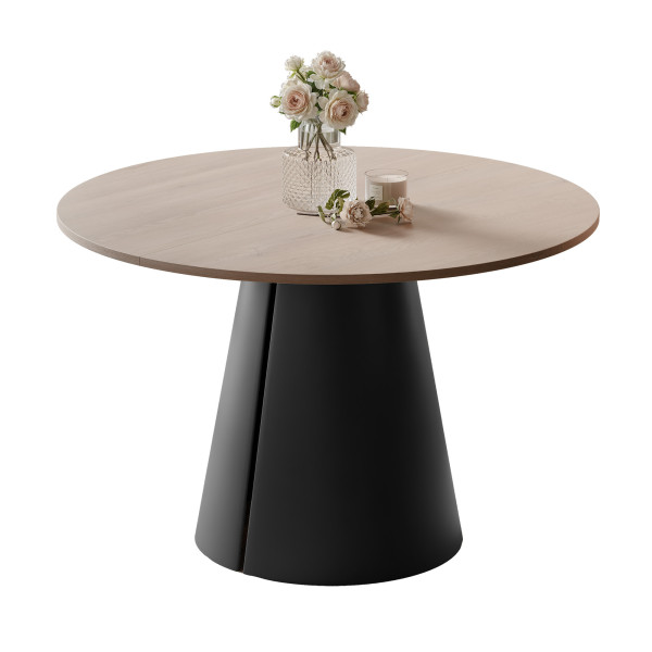 Stół BASE okrągły stół rozkładany 100 cm, nowoczesny design 1033477